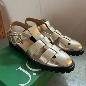 Metallic Fisherman Lug Loafer By J. Crew